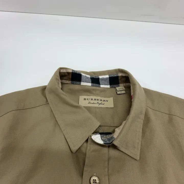 Burberry Burberry Casual Solid Long Sleeve Shirt 0079 Size M / US 6-8 / IT 42-44 - 6 Thumbnail