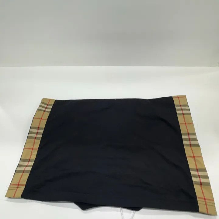 Burberry Burberry Black Short Sleeve T-Shirt with Plaid 0079 Size XS / US 0-2 / IT 36-38 - 7 Thumbnail