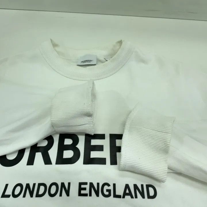 Burberry Burberry Logo Print Long Sleeve Sweatshirt 0079 Size M / US 6-8 / IT 42-44 - 8 Thumbnail