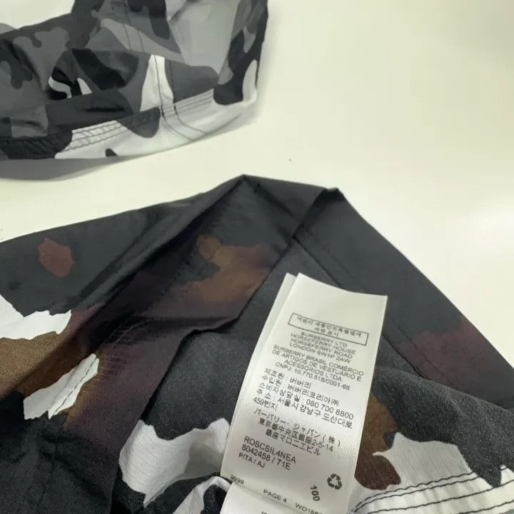 Burberry Burberry Camo Print Nylon Short Sleeve Shirt 0079 Size XL / US 12-14 / IT 48-50 - 6 Thumbnail