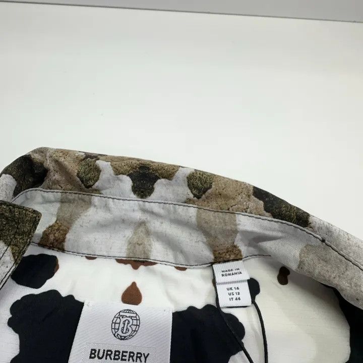 Burberry Burberry Camo Print Nylon Short Sleeve Shirt 0079 Size XL / US 12-14 / IT 48-50 - 4 Thumbnail
