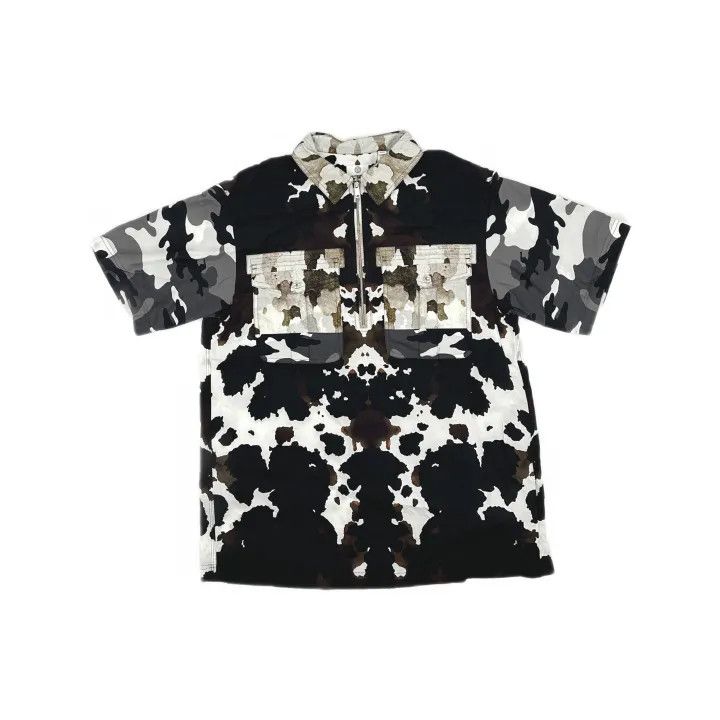 Burberry Burberry Camo Print Nylon Short Sleeve Shirt 0079 Size XL / US 12-14 / IT 48-50 - 2 Thumbnail