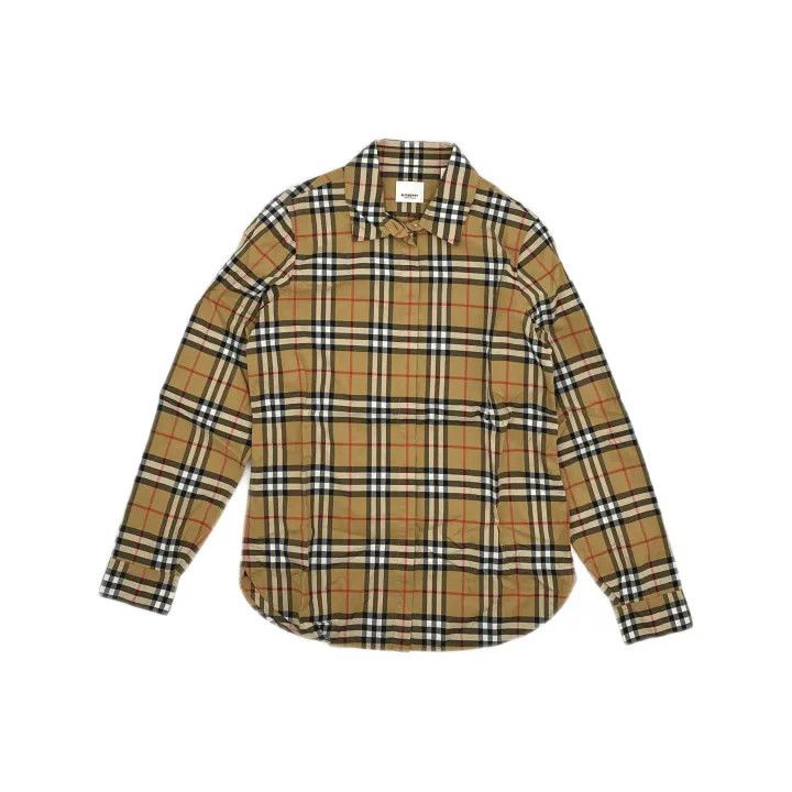 Burberry Burberry Check Button-Up Long Sleeve Shirt 0079 Size S / US 4 / IT 40 - 2 Thumbnail
