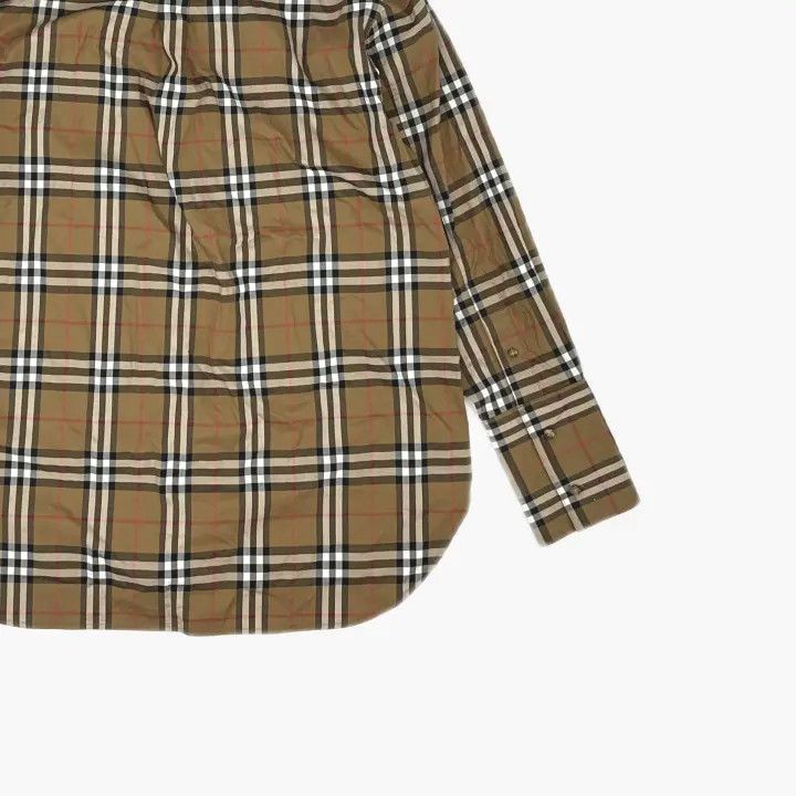 Burberry Burberry Brown Checked Long Sleeve Shirt 0079 Size M / US 6-8 / IT 42-44 - 6 Thumbnail