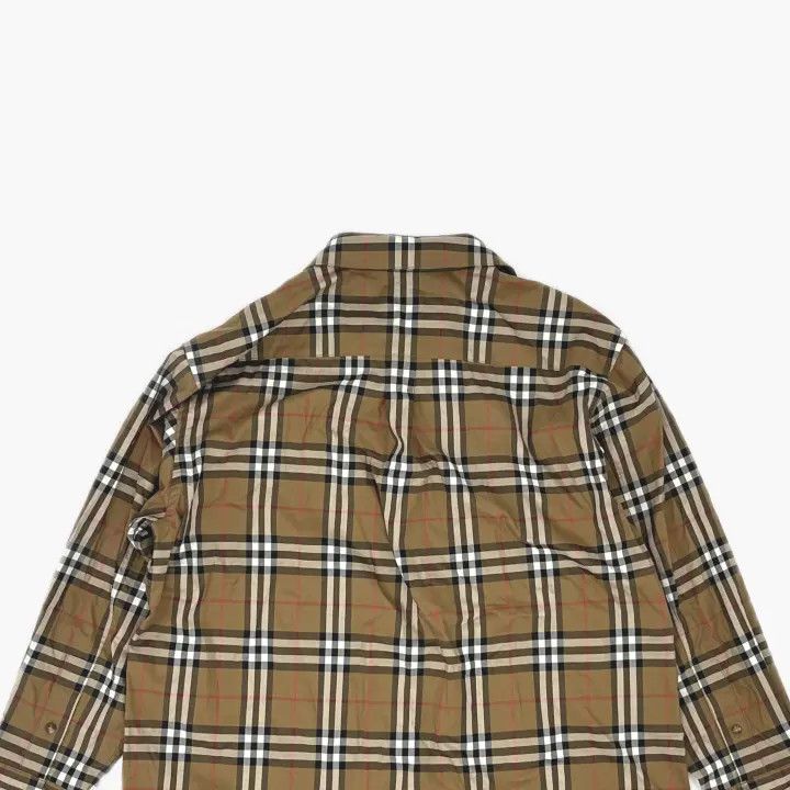 Burberry Burberry Brown Checked Long Sleeve Shirt 0079 Size M / US 6-8 / IT 42-44 - 4 Thumbnail