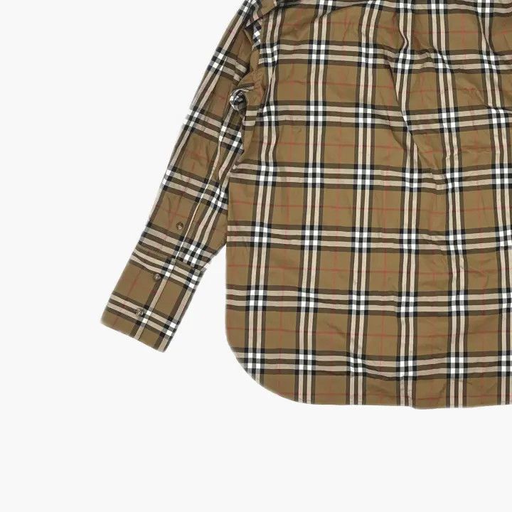 Burberry Burberry Brown Checked Long Sleeve Shirt 0079 Size M / US 6-8 / IT 42-44 - 5 Thumbnail