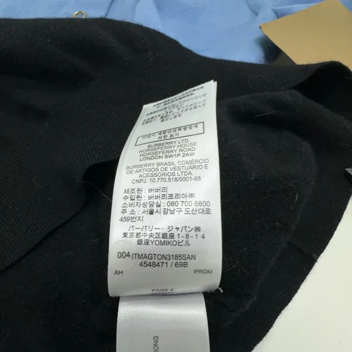 Burberry Burberry Color Block Long Sleeve Polo Shirt 0079 Size XS / US 0-2 / IT 36-38 - 5 Thumbnail