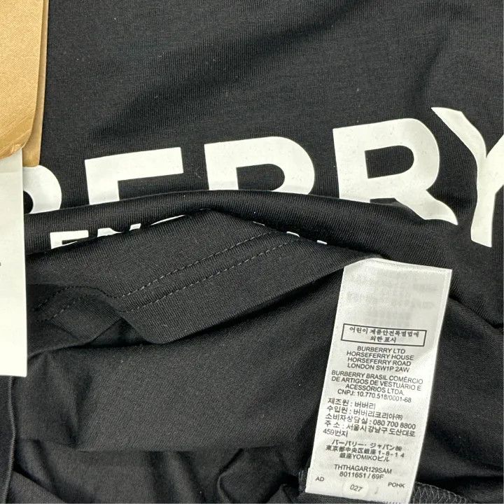 Burberry Burberry Logo Print Short Sleeve T-shirt 0079 Size XXS / US 00 / IT 34 - 3 Thumbnail