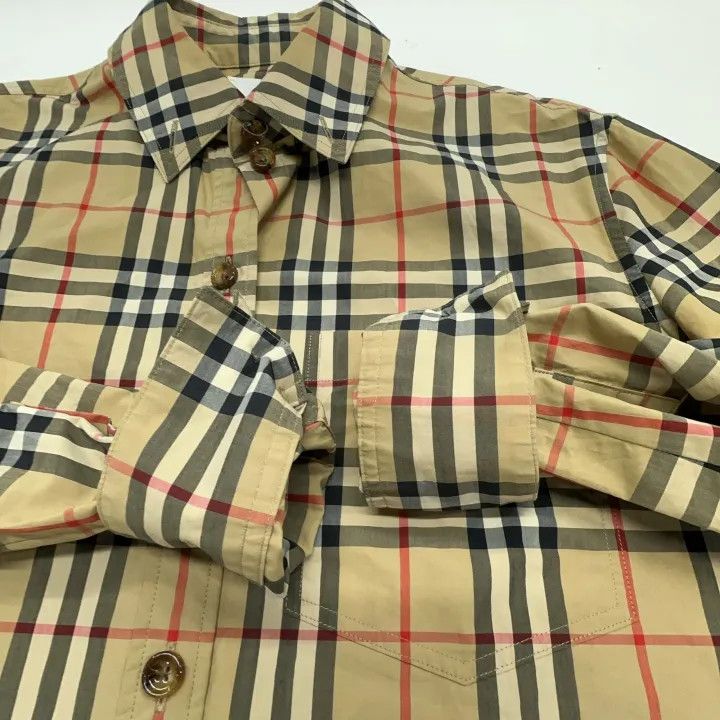 Burberry Burberry Plaid Long Sleeve Shirt for Women 0079 Size S / US 4 / IT 40 - 9 Thumbnail
