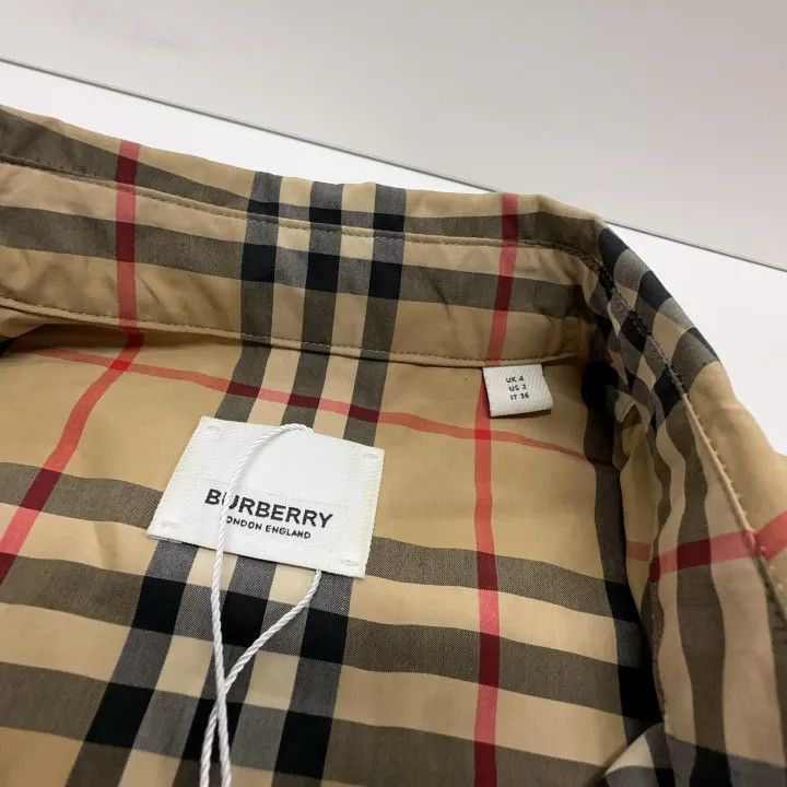 Burberry Burberry Plaid Long Sleeve Shirt for Women 0079 Size S / US 4 / IT 40 - 4 Thumbnail