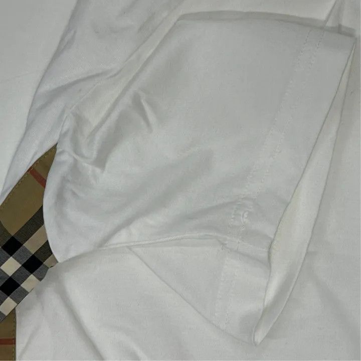 Burberry Burberry Women's Checked Paneled T-Shirt 0079 Size XS / US 0-2 / IT 36-38 - 4 Thumbnail