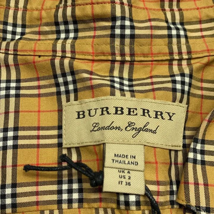 Burberry Burberry Classic Checked Long Sleeve Shirt 0079 Size S / US 4 / IT 40 - 4 Thumbnail