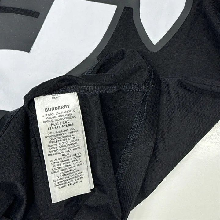 Burberry Burberry Black Logo Rabbit Ear T-Shirt 0079 Size XS / US 0-2 / IT 36-38 - 4 Thumbnail