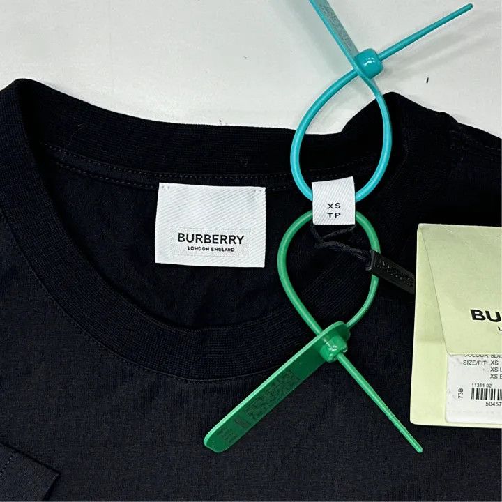 Burberry Burberry Black Logo Rabbit Ear T-Shirt 0079 Size XS / US 0-2 / IT 36-38 - 2 Thumbnail