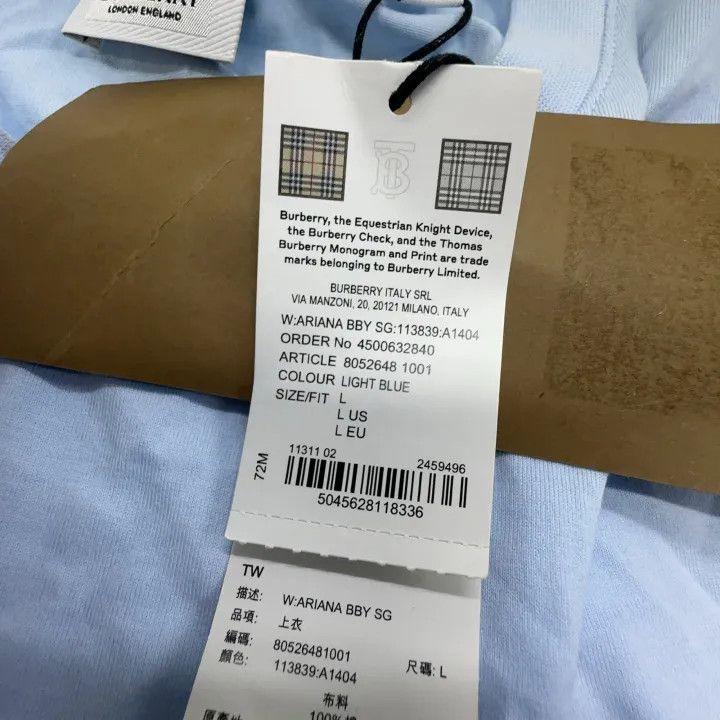 Burberry Burberry SS22 Logo Print Casual T-Shirt 0079 Size L / US 10 / IT 46 - 12 Thumbnail