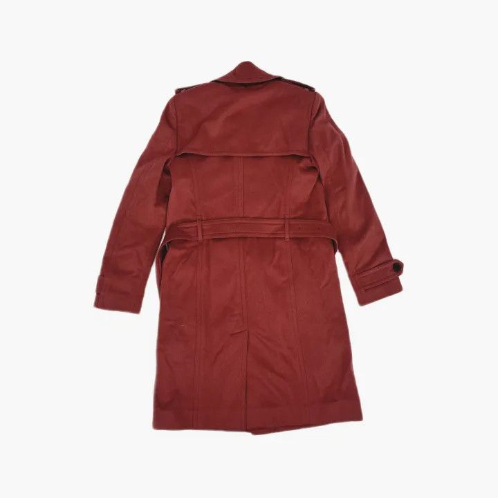 Burberry Burberry Dusty Peony Rose Wool Coat 0079 Size S / US 4 / IT 40 - 3 Thumbnail