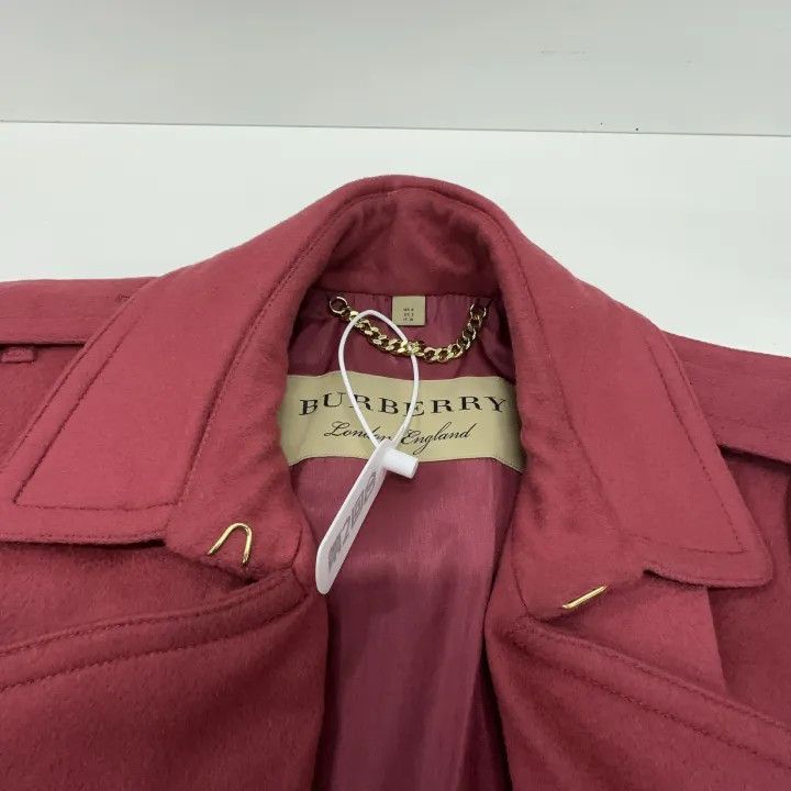 Burberry Burberry Dusty Peony Rose Wool Coat 0079 Size S / US 4 / IT 40 - 7 Thumbnail