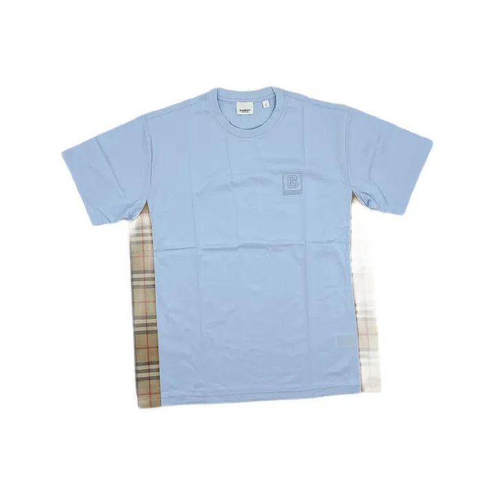 Burberry Burberry Elegant Blue Embroidered Short Sleeve T-Shirt 0079 Size S / US 4 / IT 40 - 2 Thumbnail