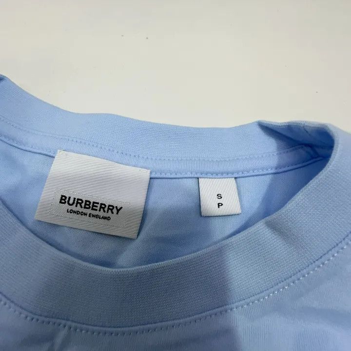 Burberry Burberry Elegant Blue Embroidered Short Sleeve T-Shirt 0079 Size S / US 4 / IT 40 - 5 Thumbnail