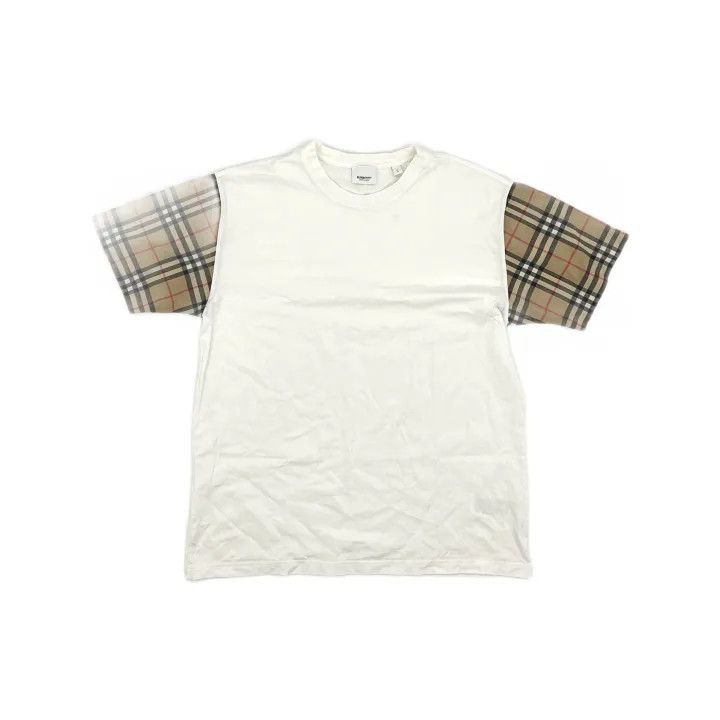 Burberry Burberry Checked Sleeve Loose Fit T-shirt 0079 Size S / US 4 / IT 40 - 2 Thumbnail