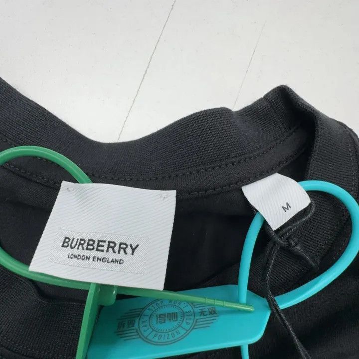 Burberry Burberry Black Plaid Short Sleeve T-Shirt 0079 Size M / US 6-8 / IT 42-44 - 4 Thumbnail