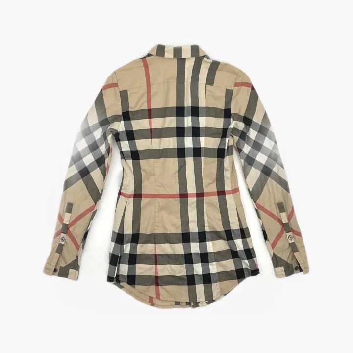 Burberry Burberry Checked Long Sleeve Shirt for Women 0079 Size XXS / US 00 / IT 34 - 3 Thumbnail