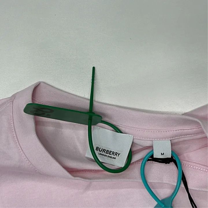 Burberry Burberry SS22 Logo Print Pink T-Shirt 0079 Size M / US 6-8 / IT 42-44 - 2 Thumbnail
