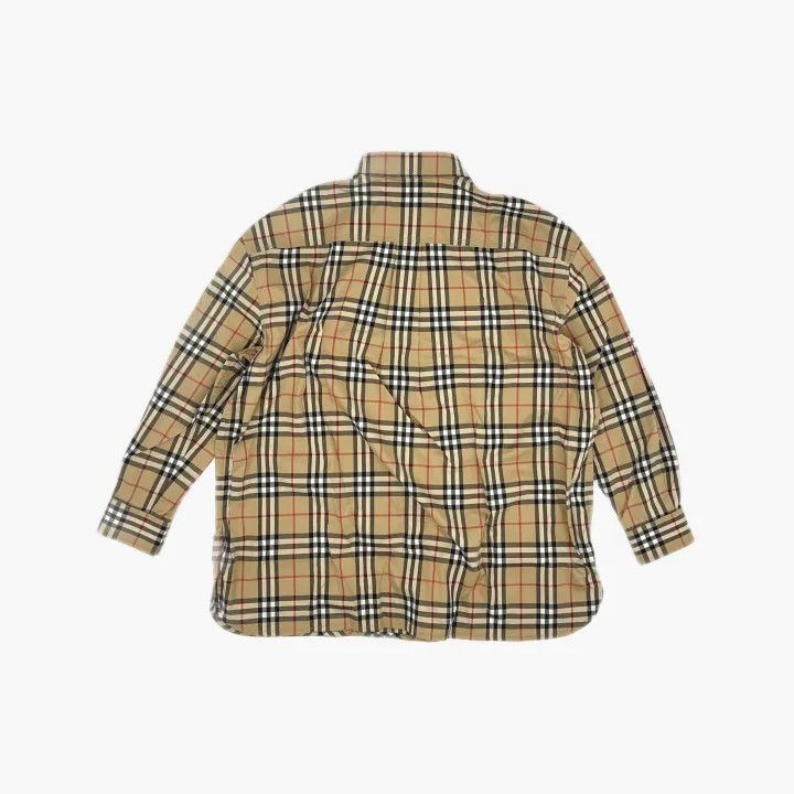 Burberry Burberry Love Printed Check Loose Shirt 0079 Size M / US 6-8 / IT 42-44 - 3 Thumbnail