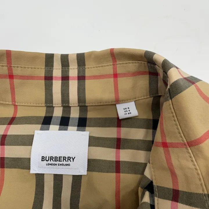 Burberry Burberry Love Printed Check Loose Shirt 0079 Size M / US 6-8 / IT 42-44 - 4 Thumbnail