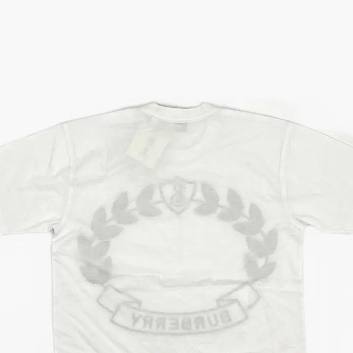 Burberry Burberry FW22 White Graphic Short Sleeve T-Shirt 0079 Size XXS / US 00 / IT 34 - 4 Thumbnail