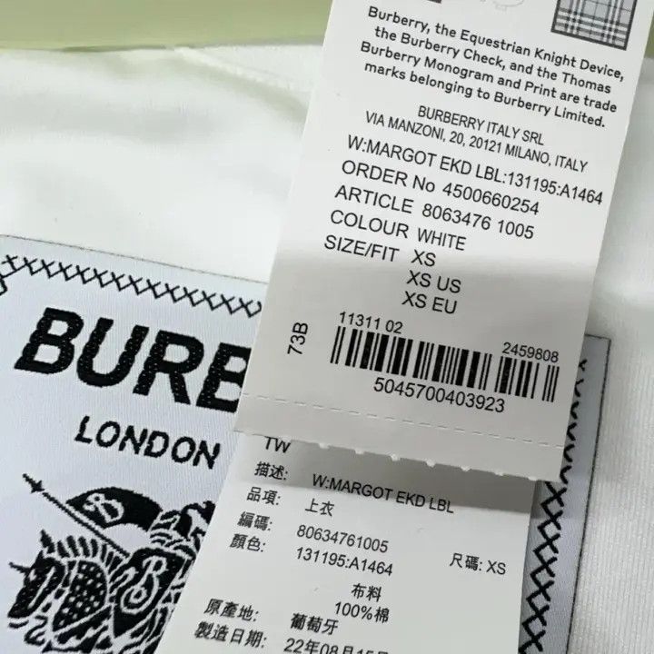 Burberry Burberry Logo Print Short Sleeve T-Shirt 0079 Size XS / US 0-2 / IT 36-38 - 8 Thumbnail