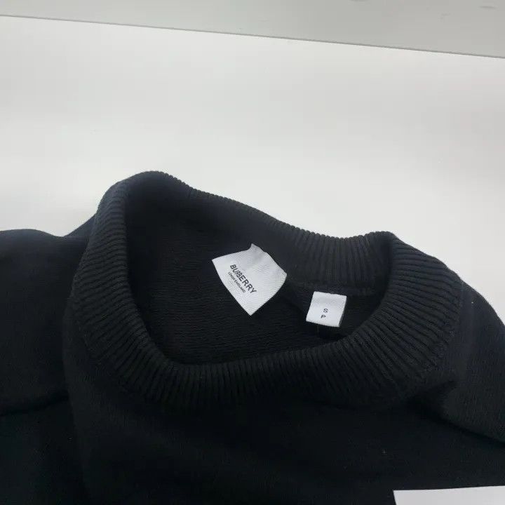 Burberry Burberry Black Logo Long Sleeve Sweatshirt Women 0079 Size S / US 4 / IT 40 - 6 Thumbnail