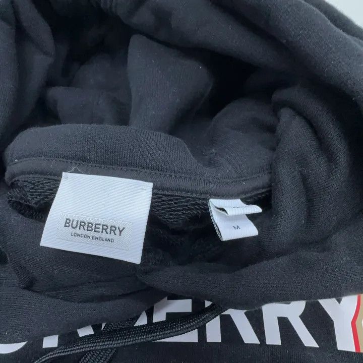Burberry Burberry Logo Print Black Hoodie for Women 0079 Size M / US 6-8 / IT 42-44 - 4 Thumbnail