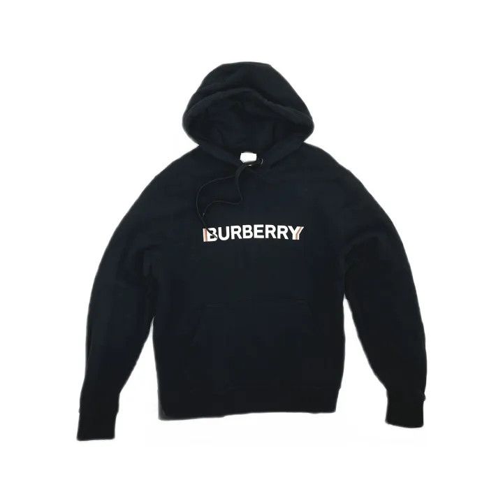 Burberry Burberry Logo Print Black Hoodie for Women 0079 Size M / US 6-8 / IT 42-44 - 2 Thumbnail