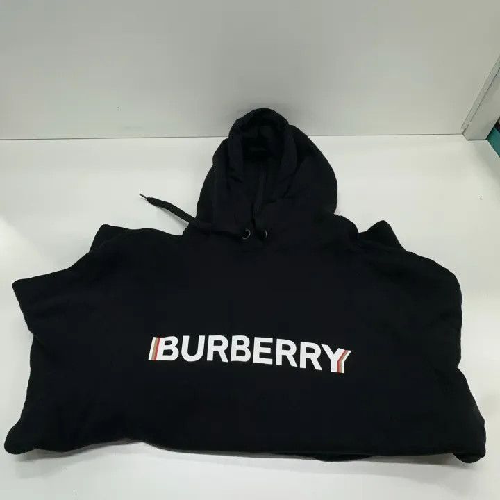 Burberry Burberry Logo Print Black Hoodie for Women 0079 Size M / US 6-8 / IT 42-44 - 7 Thumbnail
