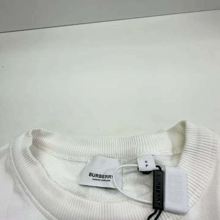 Burberry Burberry Logo Cotton Sweatshirt for Unisex 0079 Size S / US 4 / IT 40 - 4 Thumbnail