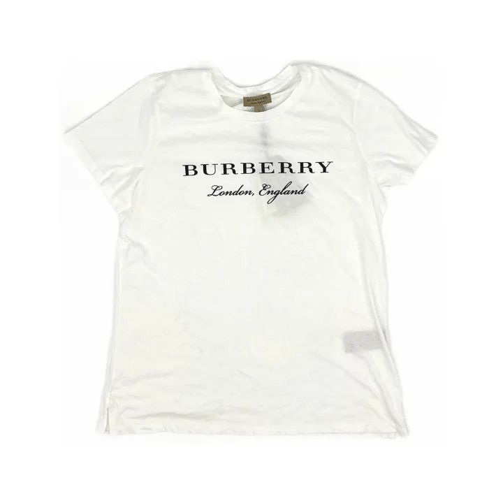 Burberry Burberry Logo Round Neck Short Sleeve T-Shirt 0079 Size L / US 10 / IT 46 - 2 Thumbnail