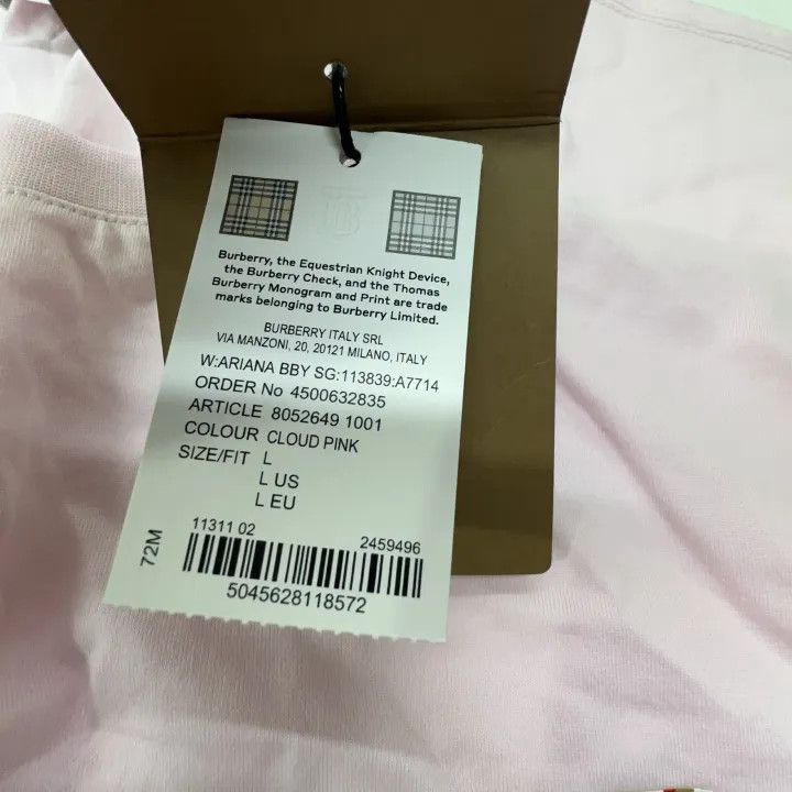 Burberry Burberry SS22 Logo Print Casual T-Shirt 0079 Size L / US 10 / IT 46 - 5 Thumbnail