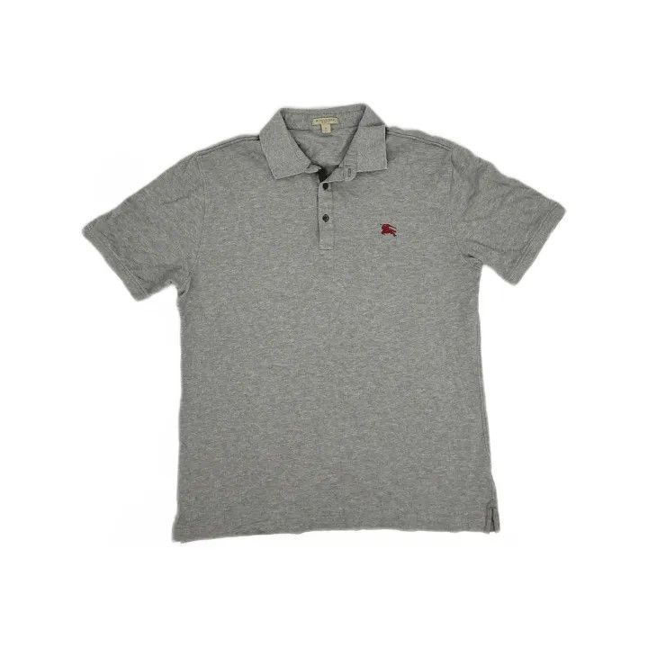 Burberry Burberry Classic Logo Grey Polo Shirt 0079 Size XL / US 12-14 / IT 48-50 - 2 Thumbnail