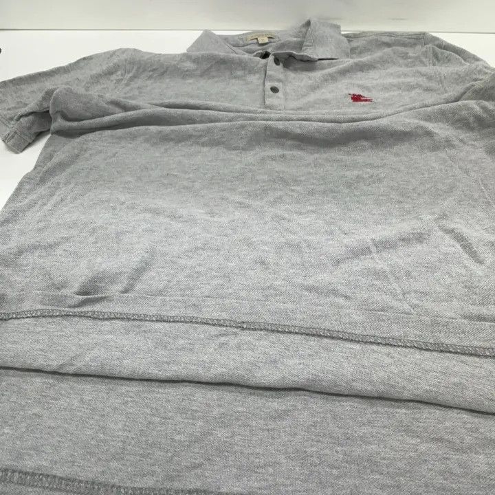 Burberry Burberry Classic Logo Grey Polo Shirt 0079 Size XL / US 12-14 / IT 48-50 - 7 Thumbnail
