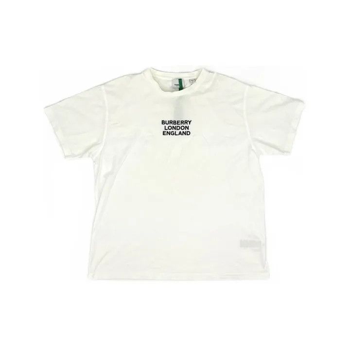 Burberry Burberry Embroidered Logo Oversized T-shirt 0079 Size XXL / US 16-18 / IT 52-54 - 2 Thumbnail