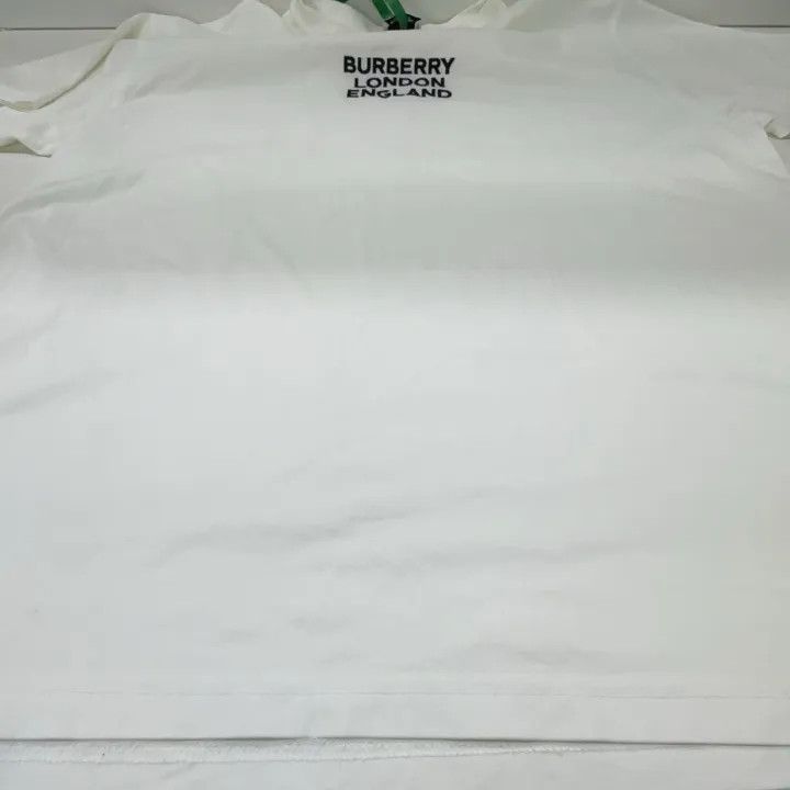 Burberry Burberry Embroidered Logo Oversized T-shirt 0079 Size XXL / US 16-18 / IT 52-54 - 8 Thumbnail