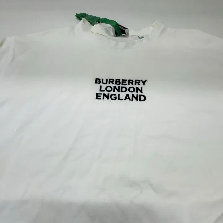 Burberry Burberry Embroidered Logo Oversized T-shirt 0079 Size XXL / US 16-18 / IT 52-54 - 7 Thumbnail