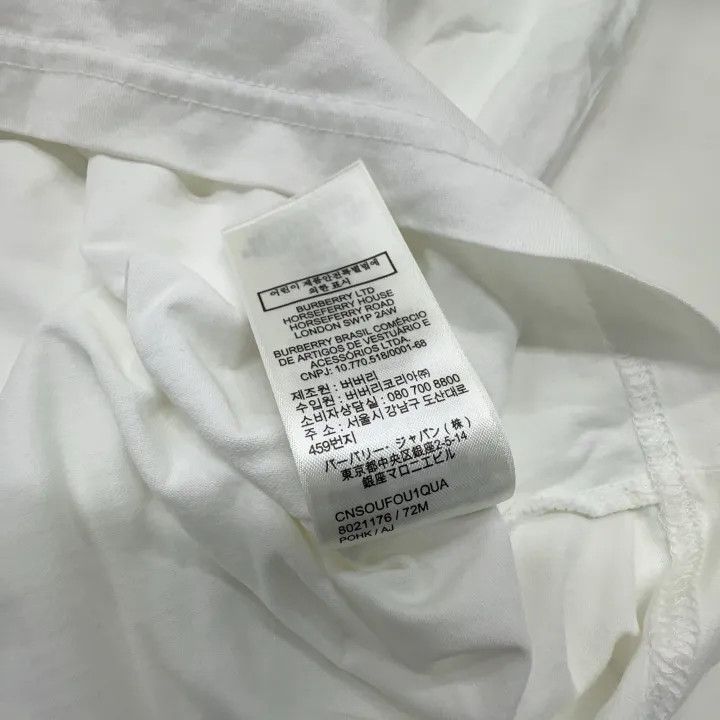 Burberry Burberry Embroidered Logo Oversized T-shirt 0079 Size XXL / US 16-18 / IT 52-54 - 5 Thumbnail