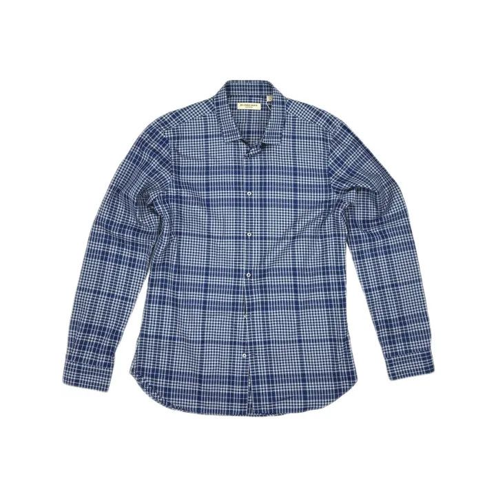 Burberry Burberry Blue Striped Button-Down Long Sleeve Shirt 0079 Size M / US 6-8 / IT 42-44 - 2 Thumbnail