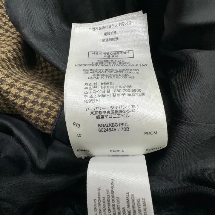 Burberry Burberry Houndstooth Detail Layered Coat 0079 Size M / US 6-8 / IT 42-44 - 4 Thumbnail