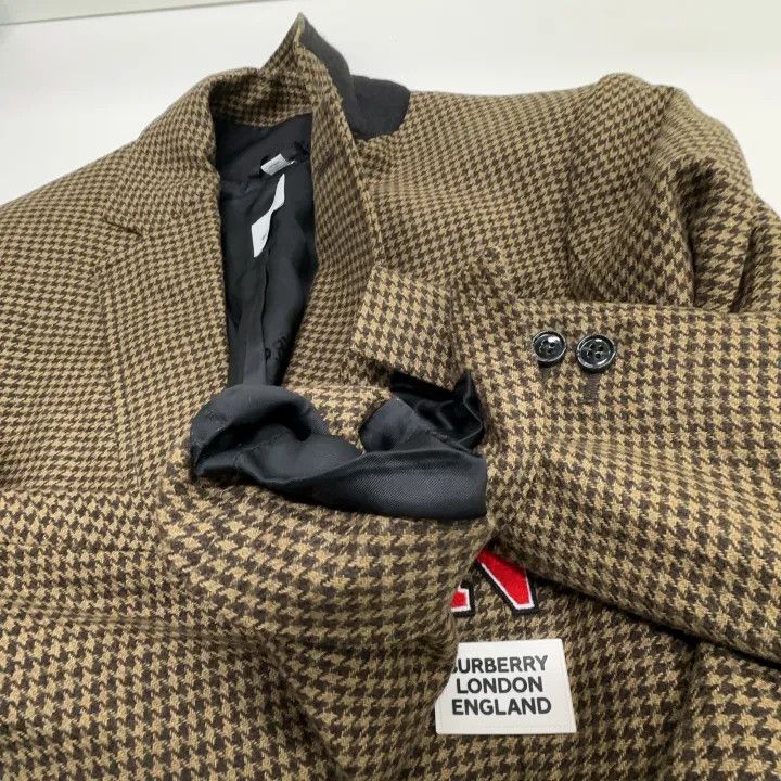 Burberry Burberry Houndstooth Detail Layered Coat 0079 Size M / US 6-8 / IT 42-44 - 8 Thumbnail