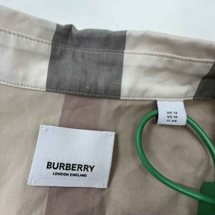 Burberry Burberry Light Checkered Long Sleeve Dress 0079 Size L / US 10 / IT 46 - 4 Thumbnail