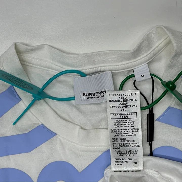 Burberry Burberry Logo Print Loose Short Sleeve T-Shirt 0079 Size M / US 6-8 / IT 42-44 - 3 Thumbnail