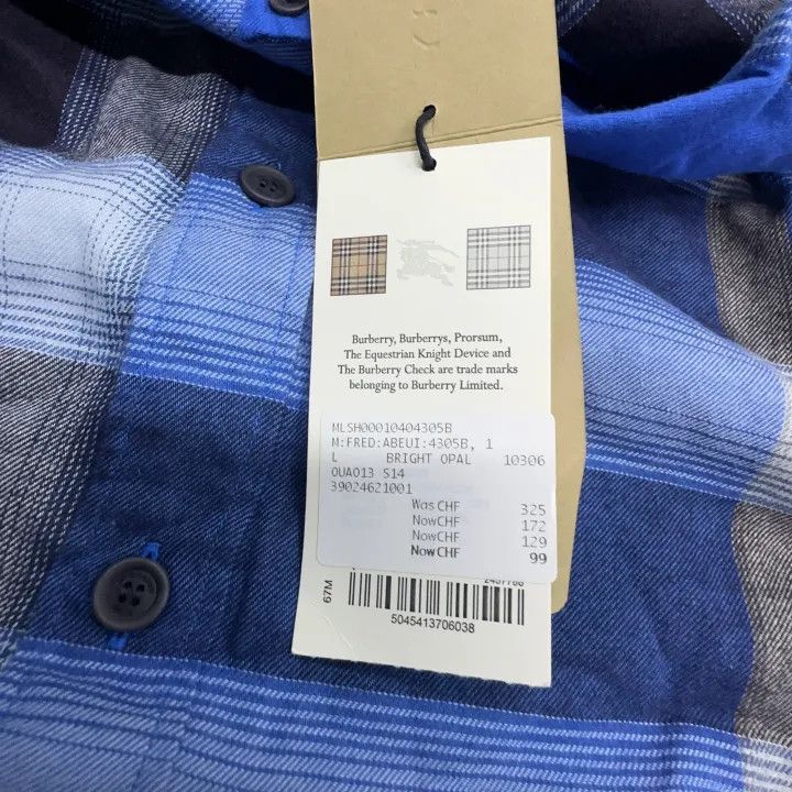 Burberry Burberry Checkered Casual Long Sleeve Shirt 0079 Size M / US 6-8 / IT 42-44 - 3 Thumbnail